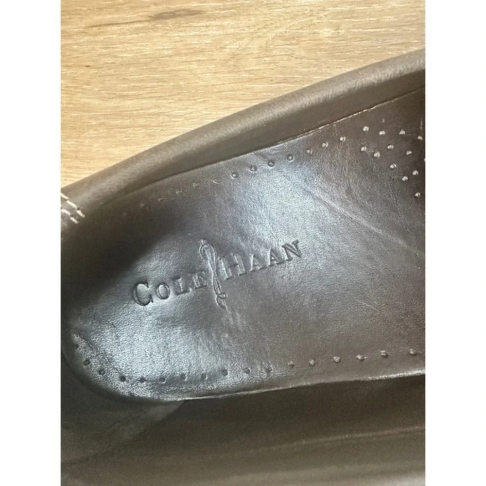 Cole Haan Leather Loafer Men 11.5‎ Brown Nike Air Slip On Shoes Business Classic